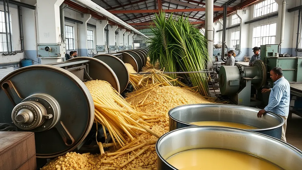 शक्कर बनाने के लिए गन्ने का रस कैसे निकाला जाता है?